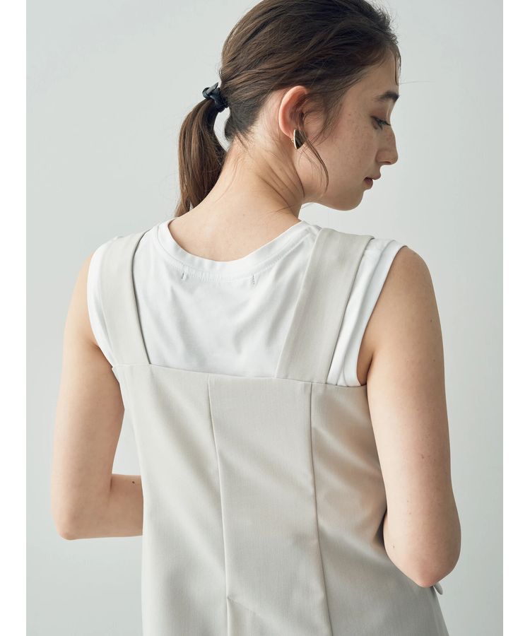 YECCA VECCA「リネンライクビスチェベスト」|ベスト・ジレ|