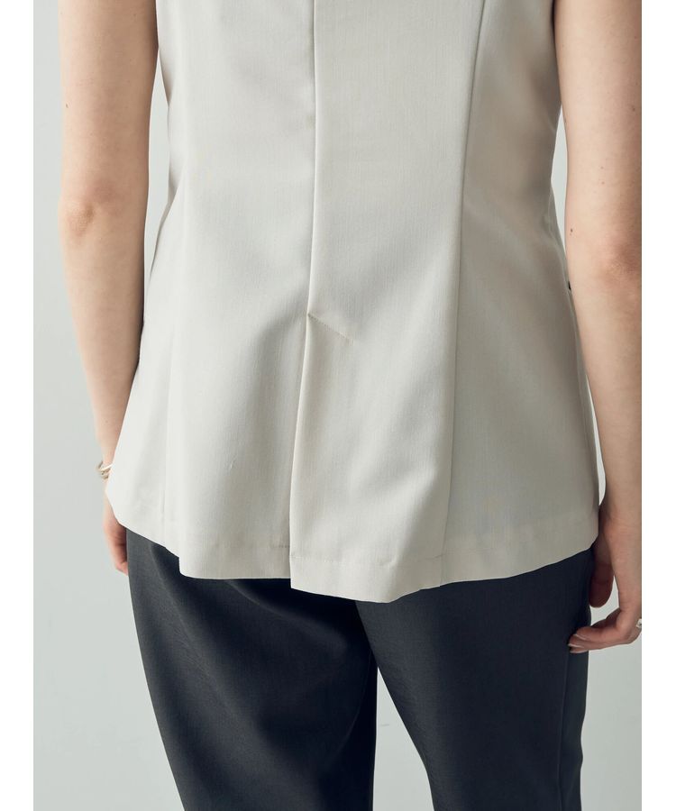 YECCA VECCA「リネンライクビスチェベスト」|ベスト・ジレ|