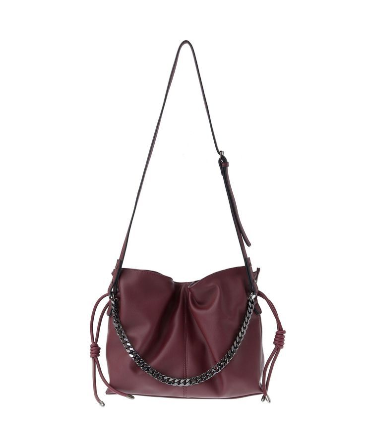 YECCA VECCA「【CLASSY.掲載】2wayチェーンギャザーバッグ」|ハンドバッグ|