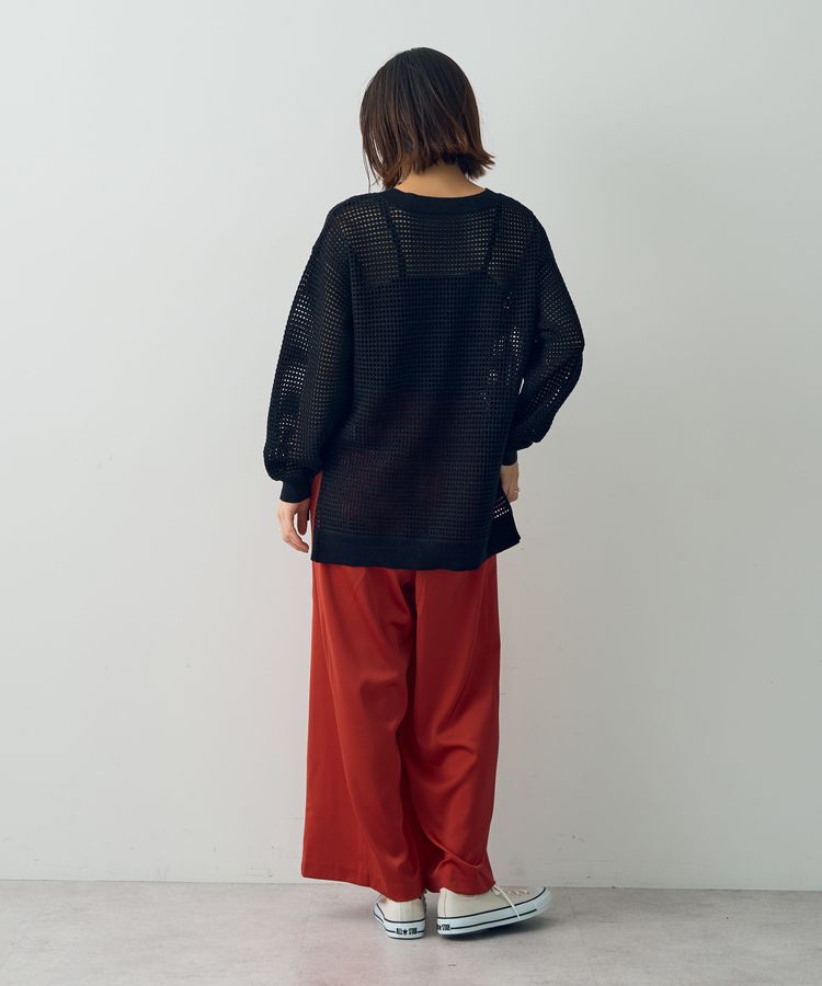 Editt by YECCA VECCA「サテンタックワイドパンツ」|その他|