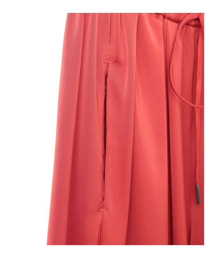 Editt by YECCA VECCA「サテンタックワイドパンツ」|その他|