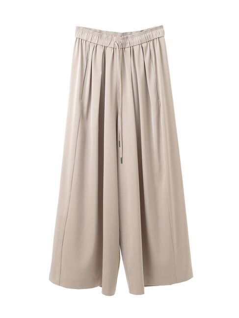 Editt by YECCA VECCA「サテンタックワイドパンツ」|その他|