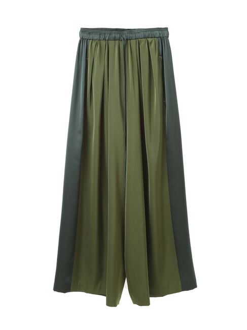 Editt by YECCA VECCA「サテンタックワイドパンツ」|その他|