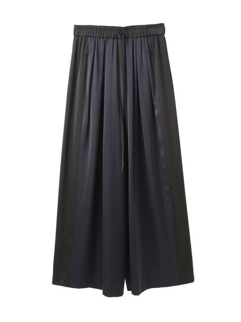 Editt by YECCA VECCA「サテンタックワイドパンツ」|その他|