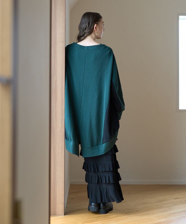 YECCA VECCA「ティアードフリルラメニットスカート」|スカート|