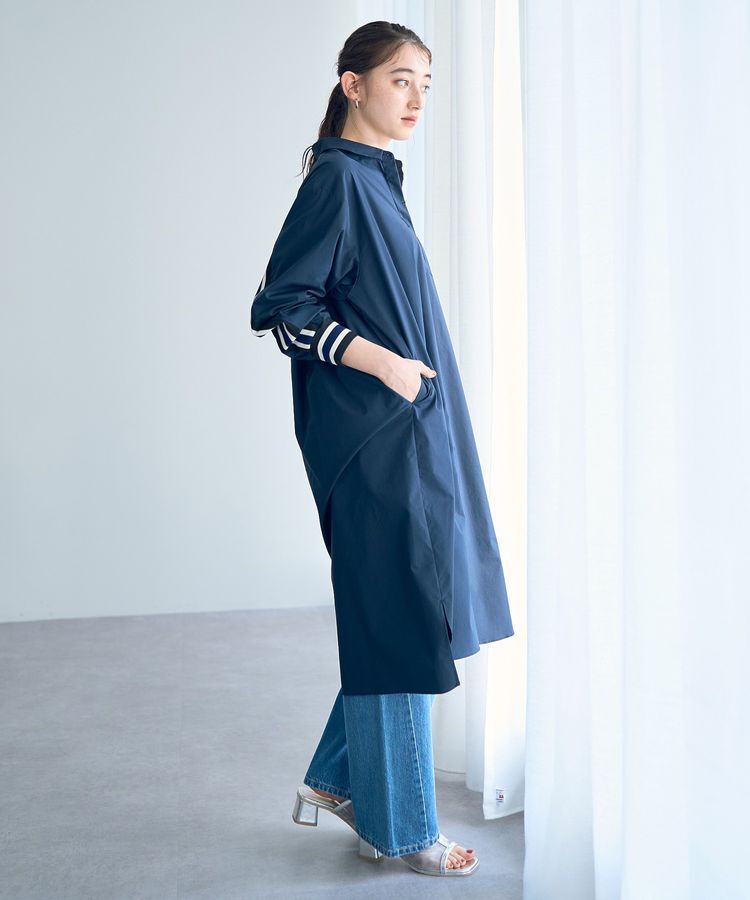 Editt by YECCA VECCA「リブMIXシャツワンピース」|ワンピース|