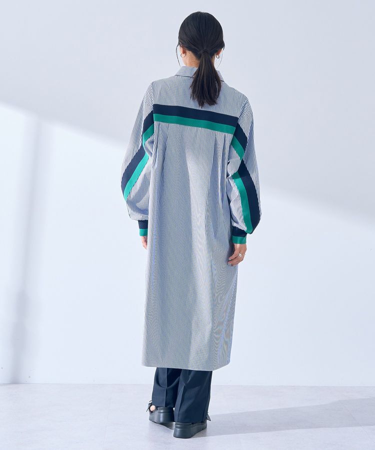 Editt by YECCA VECCA「リブMIXシャツワンピース」|ワンピース|