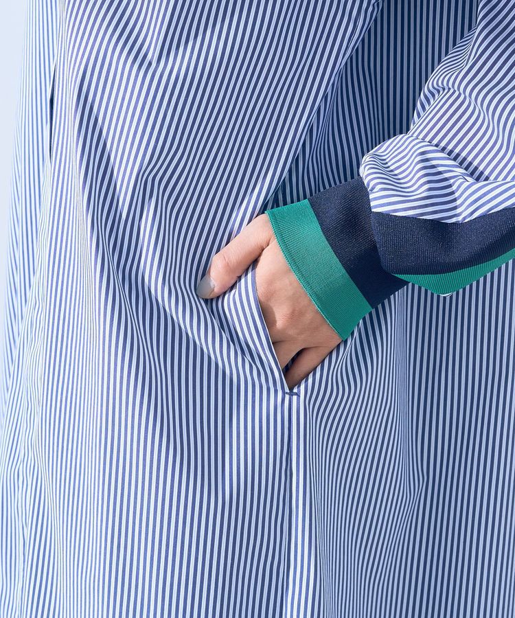 Editt by YECCA VECCA「リブMIXシャツワンピース」|ワンピース|