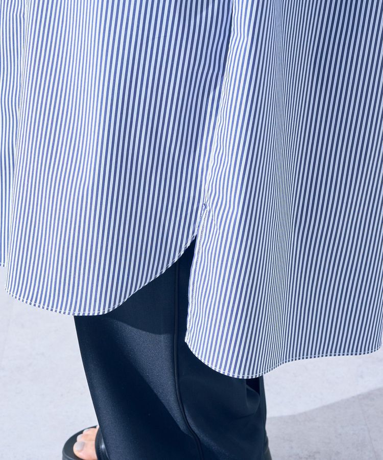 Editt by YECCA VECCA「リブMIXシャツワンピース」|ワンピース|