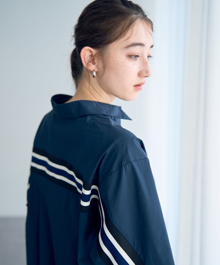 Editt by YECCA VECCA「リブMIXシャツワンピース」|ワンピース|