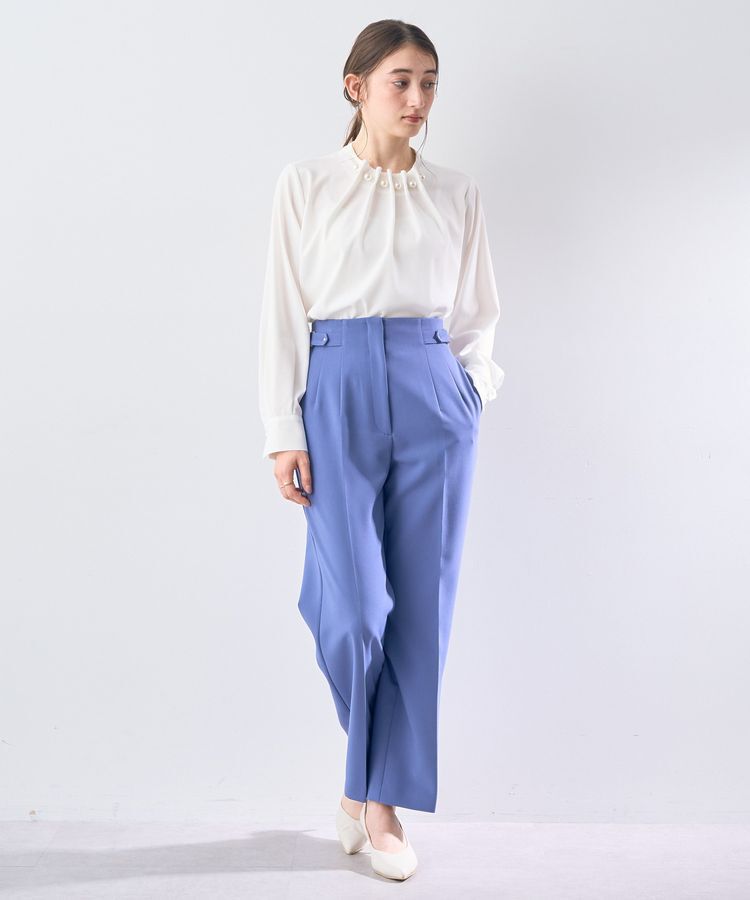 YECCA VECCA「サイドベルテッドハイウエストパンツ」|その他|