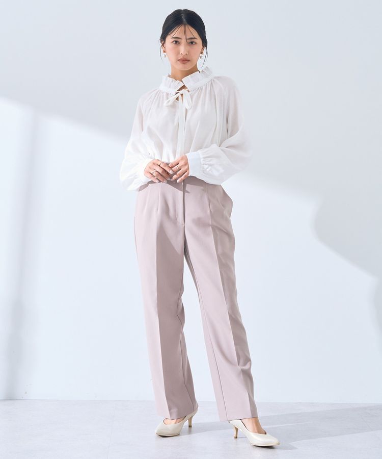 YECCA VECCA「サイドベルテッドハイウエストパンツ」|その他|