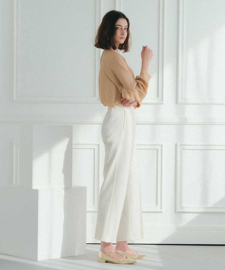 YECCA VECCA「サイドベルテッドハイウエストパンツ」|その他|