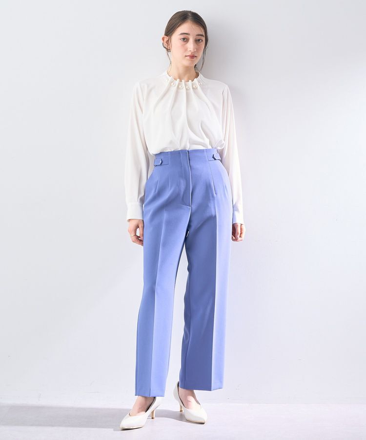 YECCA VECCA「サイドベルテッドハイウエストパンツ」|その他|