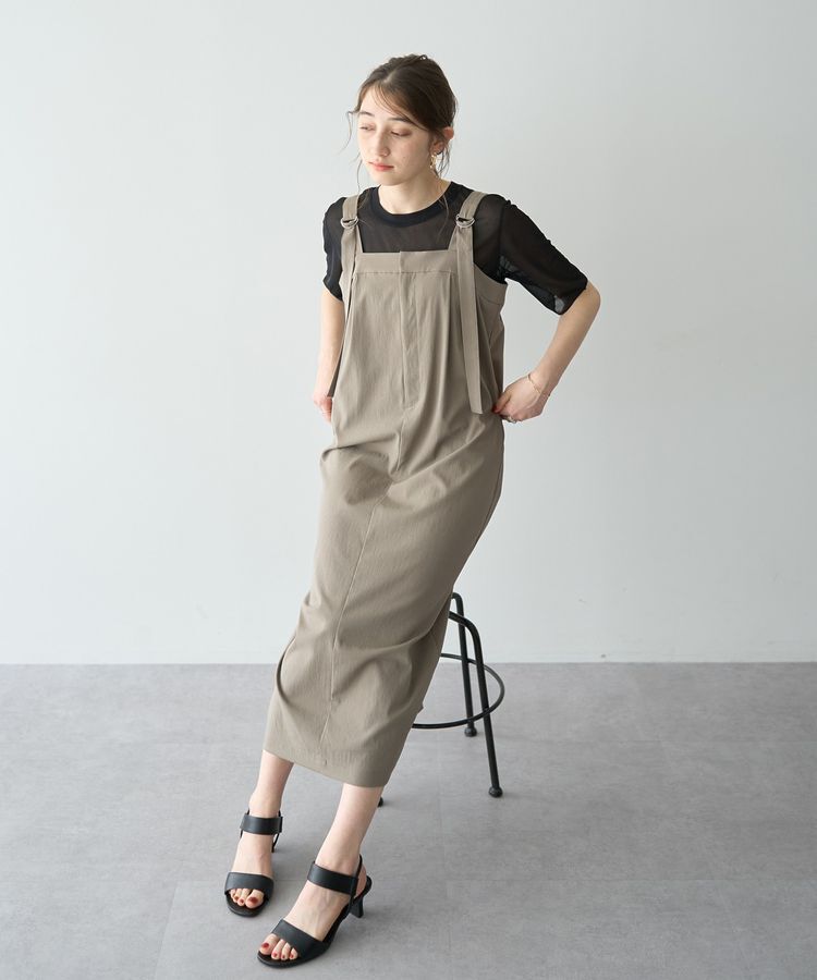 YECCA VECCA「クルーネック5分袖シアートップス」|Tシャツ・カットソー|