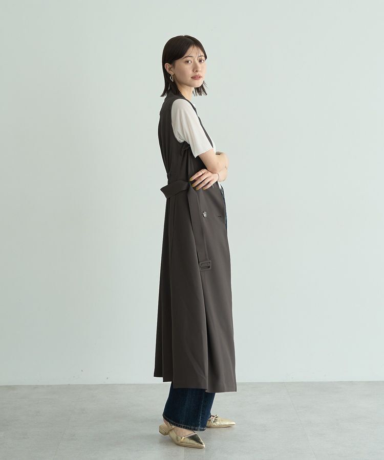 YECCA VECCA「クルーネック5分袖シアートップス」|Tシャツ・カットソー|