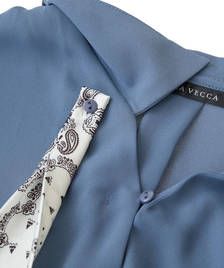YECCA VECCA「スカーフ付きブラウス」|シャツ・ブラウス|