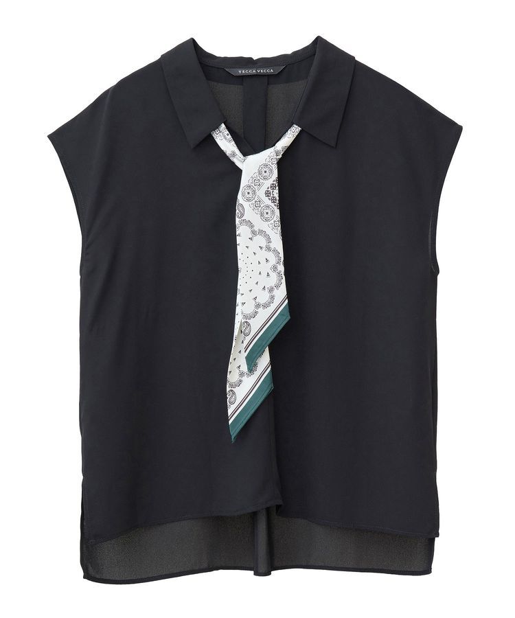 YECCA VECCA「スカーフ付きブラウス」|シャツ・ブラウス|