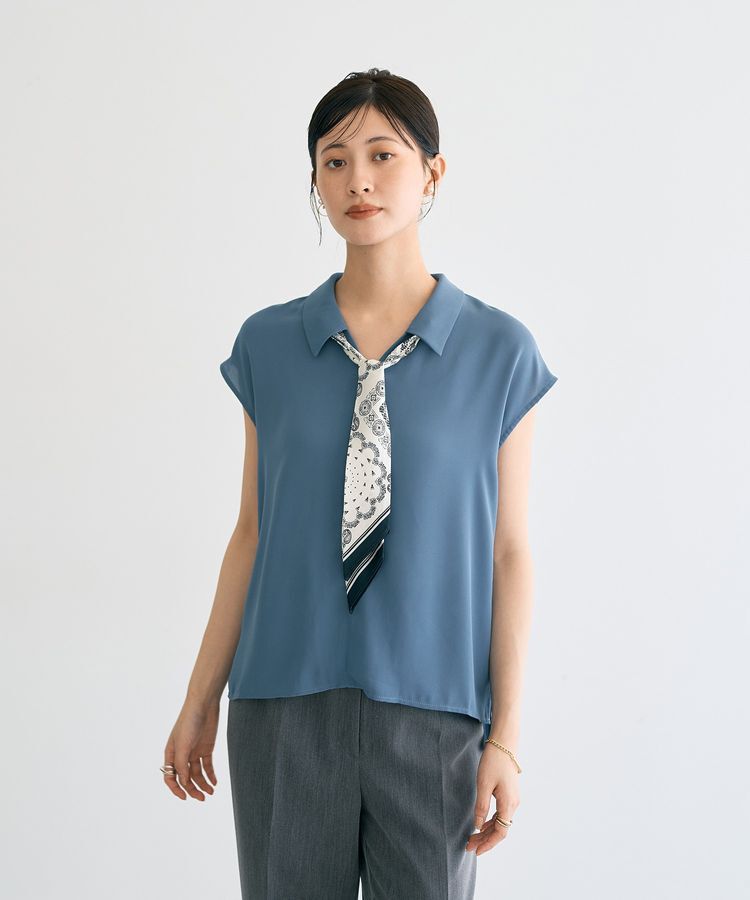 YECCA VECCA「スカーフ付きブラウス」|シャツ・ブラウス|