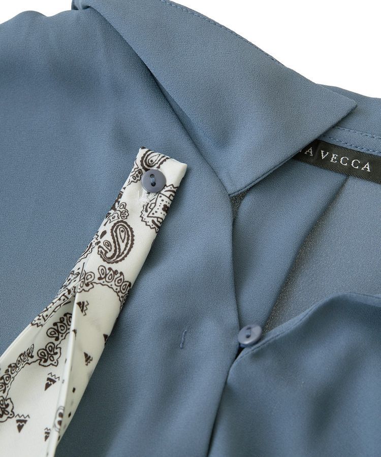 YECCA VECCA「スカーフ付きブラウス」|シャツ・ブラウス|