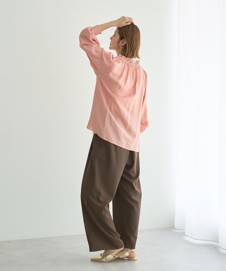 YECCA VECCA「フリルギャザーボウタイブラウス」|シャツ・ブラウス|