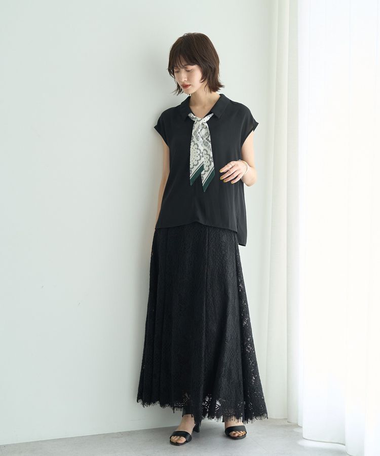 YECCA VECCA「スカラップレースマーメイドスカート」|フレア|