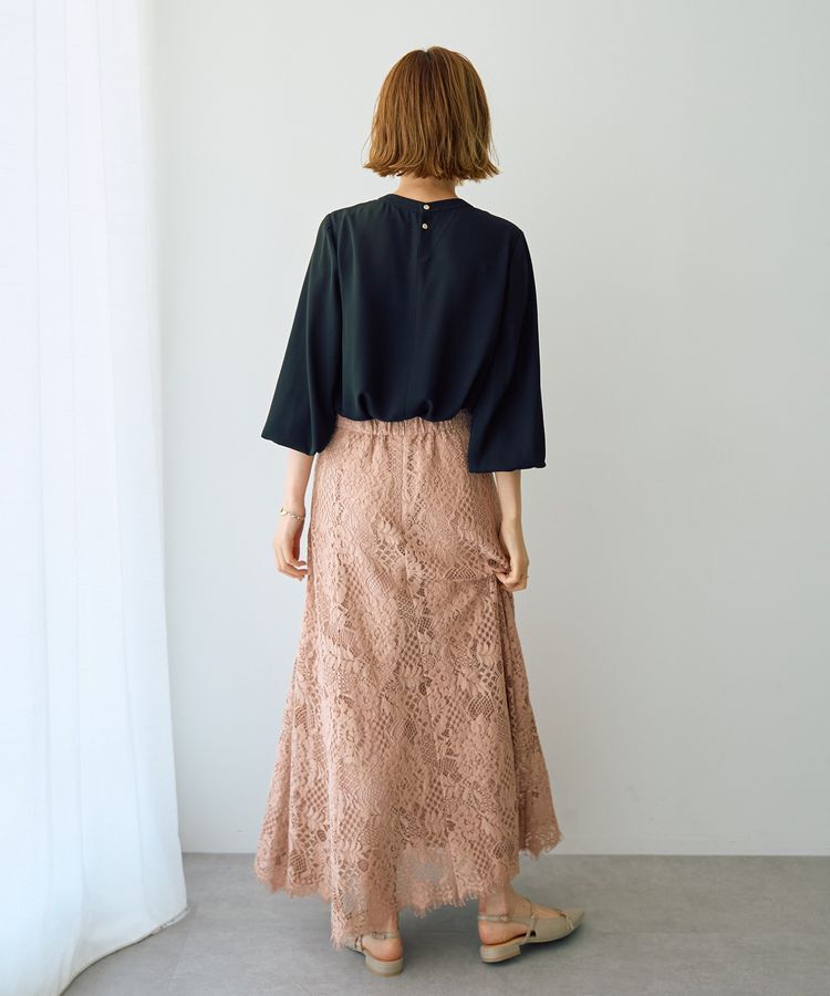 YECCA VECCA「スカラップレースマーメイドスカート」|フレア|