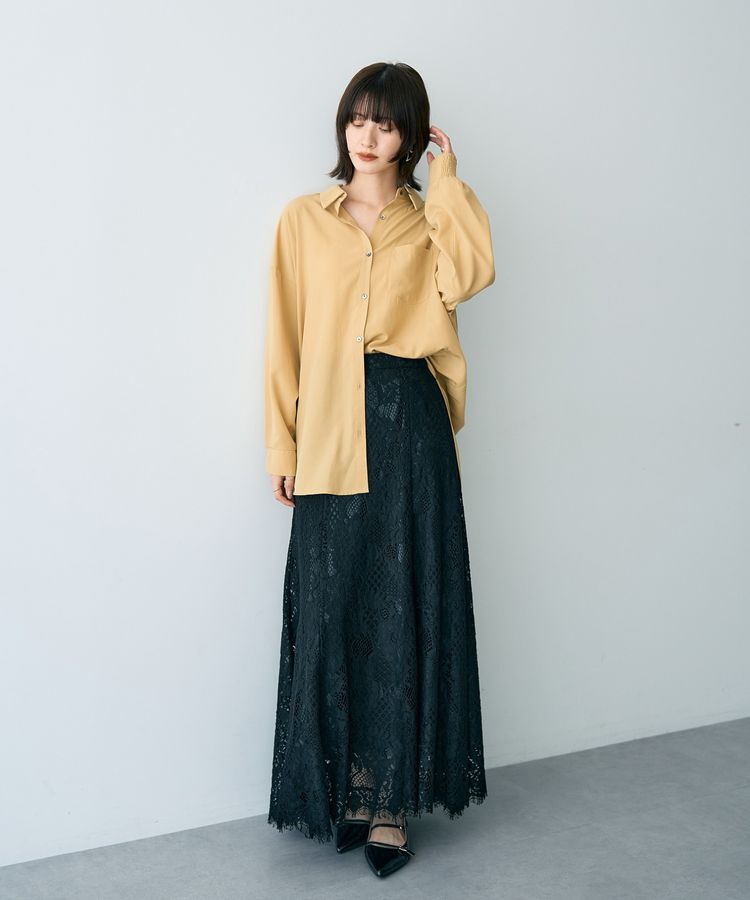 YECCA VECCA「スカラップレースマーメイドスカート」|フレア|