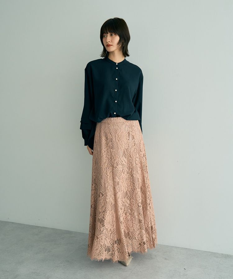 YECCA VECCA「スカラップレースマーメイドスカート」|フレア|