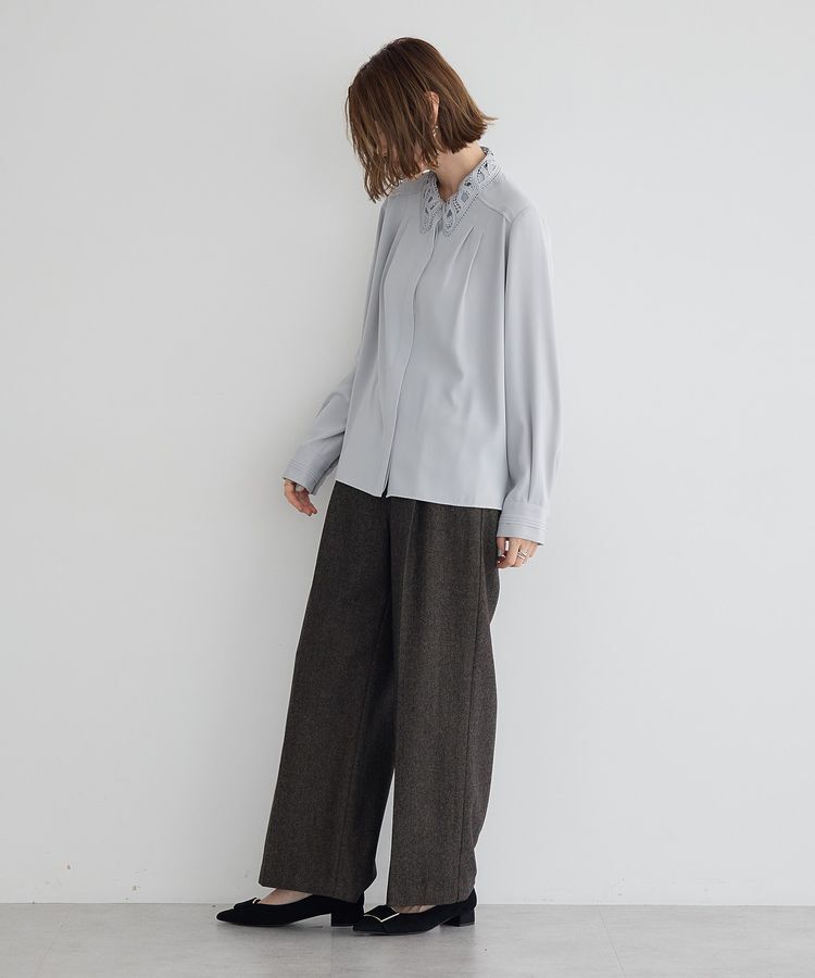 YECCA VECCA「【尾崎紗代子&times;YECCA VECCA】ツイードストレートパンツ」|その他|