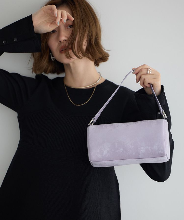 YECCA VECCA「【cache cache】シルクサテンPU筒型ショルダー」|ショルダー・メッセンジャー|
