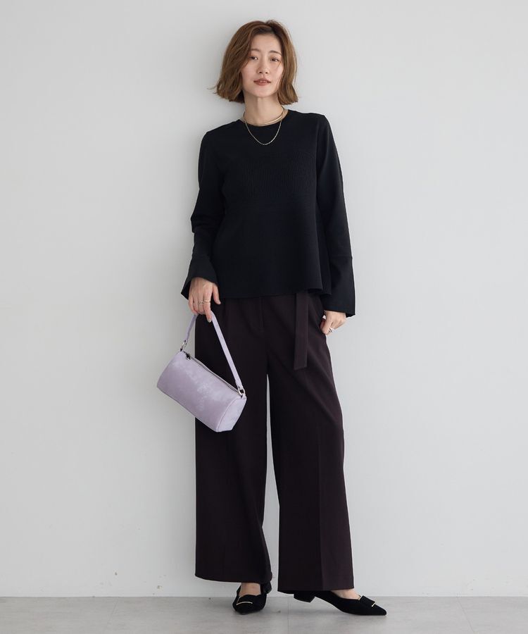 YECCA VECCA「【cache cache】シルクサテンPU筒型ショルダー」|ショルダー・メッセンジャー|