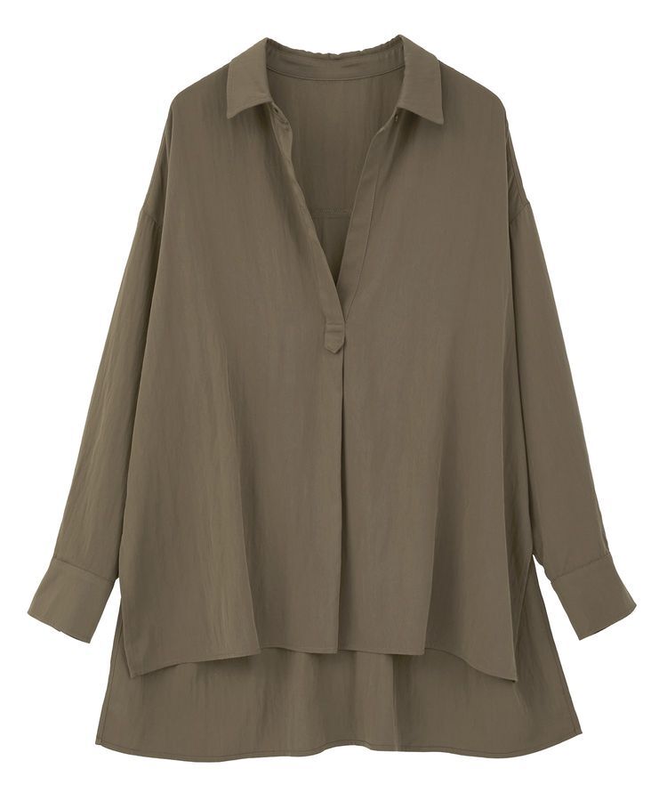 YECCA VECCA「スキッパーオーバーシャツ」|シャツ・ブラウス|