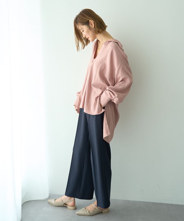 YECCA VECCA「スキッパーオーバーシャツ」|シャツ・ブラウス|