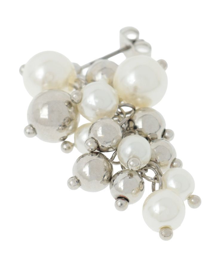 YECCA VECCA「パールMIXボリュームピアス」|ピアス|