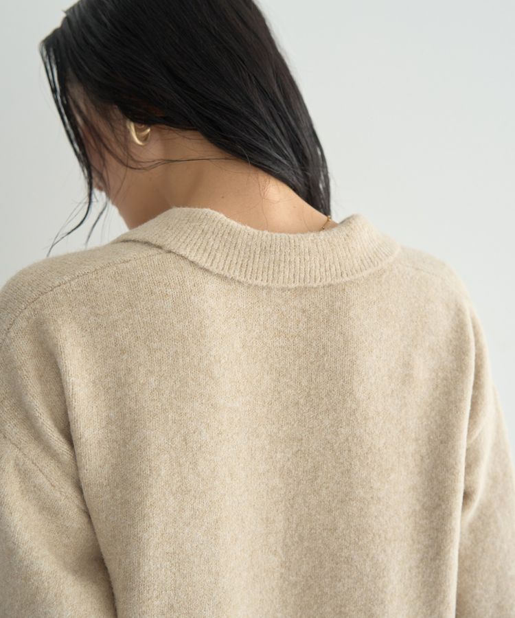 YECCA VECCA「襟付きVネックニット」|ニット・セーター|