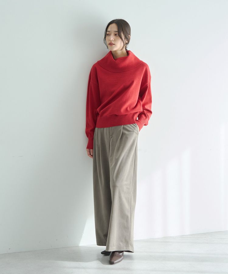 YECCA VECCA「ベルテッドカルゼ起毛ワイドパンツ」|その他|