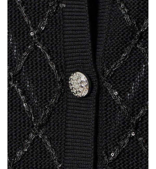 LOULOU WILLOUGHBY「【LOULOU WILLOUGHBY】シークインエンブロイダリーカーディガン」|カーディガン|