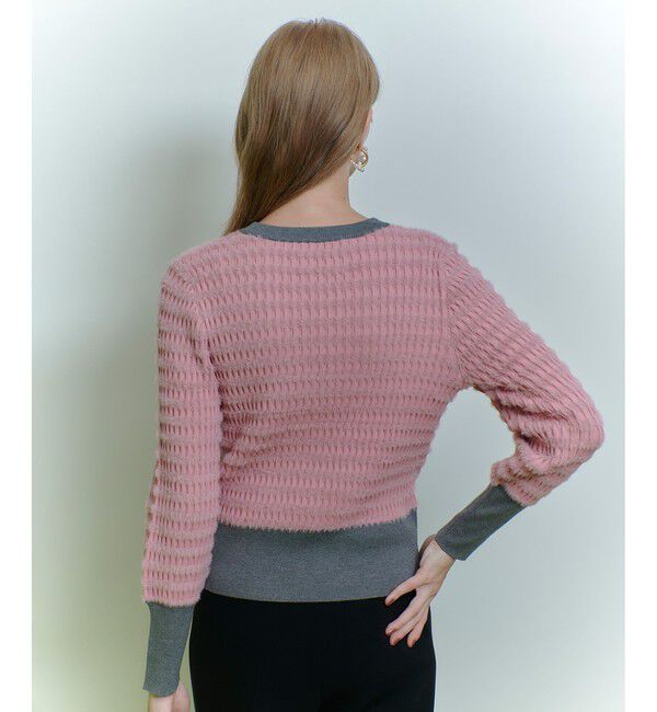 LOULOU WILLOUGHBY「◇【LOULOU WILLOUGHBY】フェザーボーダーカーディガン」|カーディガン|