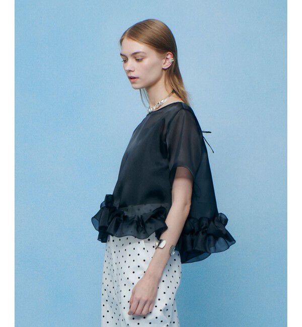 LOULOU WILLOUGHBY「【LOULOU WILLOUGHBY】２ＷＡＹシアーブラウス」|シャツ・ブラウス|