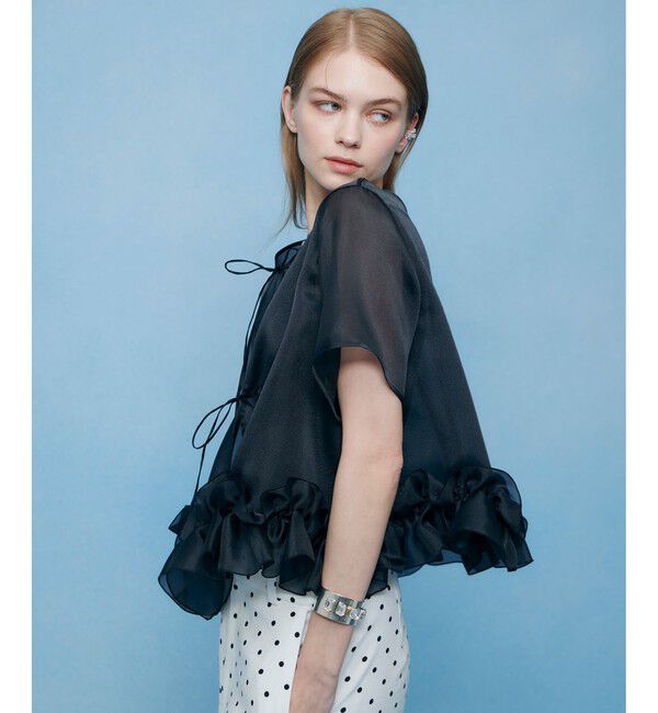 LOULOU WILLOUGHBY「【LOULOU WILLOUGHBY】２ＷＡＹシアーブラウス」|シャツ・ブラウス|