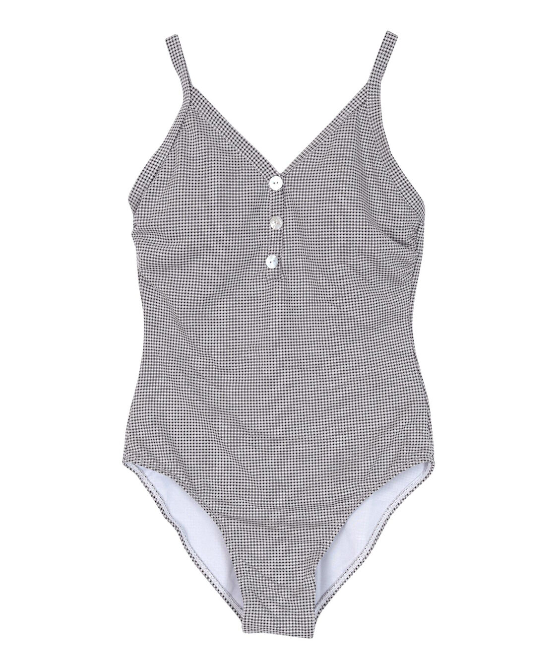 SEA DRESS「ギンガムチェックワンピース/水着」|ビキニ|ブラック