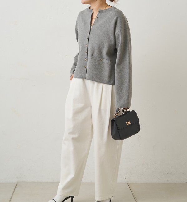  「【手洗い可能】ミラノリブニットカーディガン」|ニット・セーター|