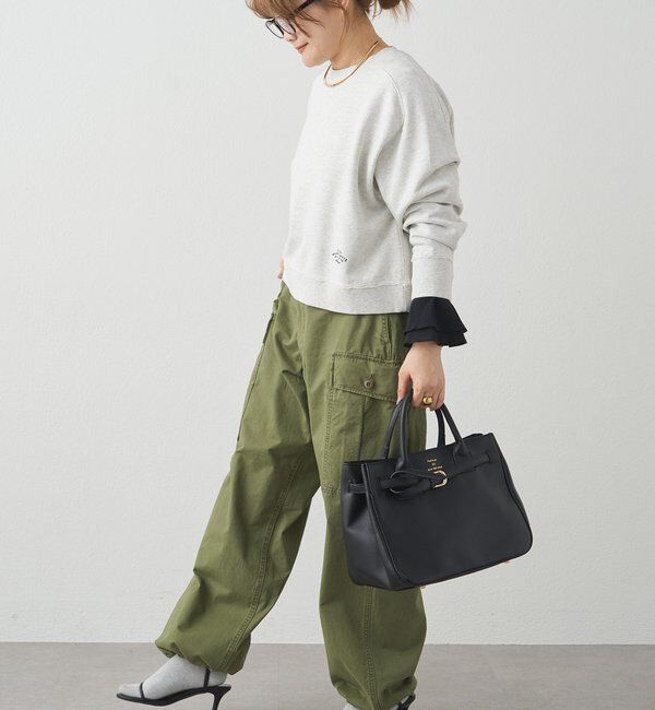  「布帛フレアカフカットソー」|Tシャツ・カットソー|