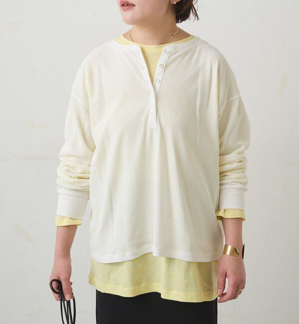  「前後2WAYシアーワッフルカットソー」|Tシャツ・カットソー|