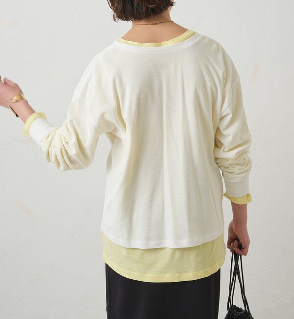  「前後2WAYシアーワッフルカットソー」|Tシャツ・カットソー|