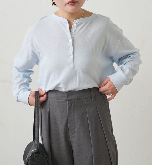  「前後2WAYシアーワッフルカットソー」|Tシャツ・カットソー|