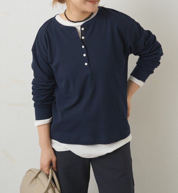  「前後2WAYシアーワッフルカットソー」|Tシャツ・カットソー|