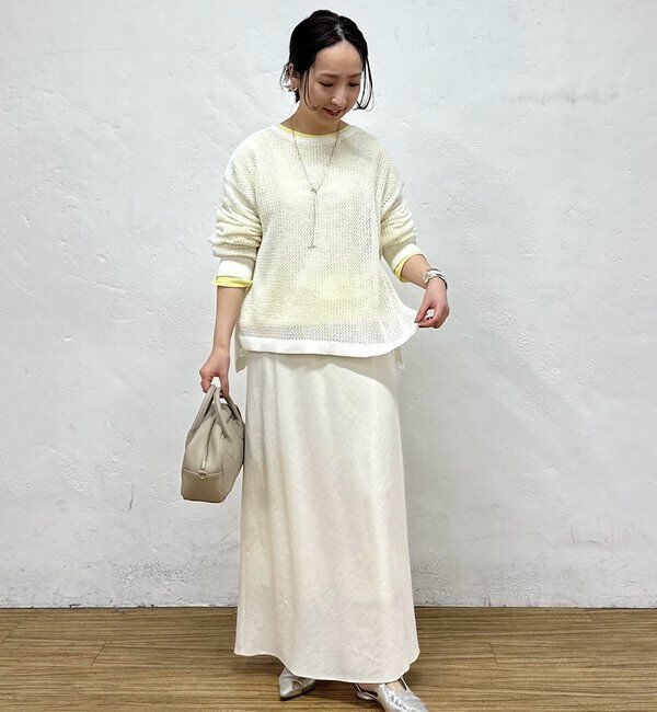  「【＠sein___000企画】メッシュ編みニットプルオーバー」|キャミソール|