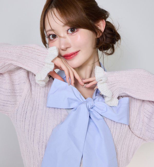  「配色カーディガン」|ニット・セーター|